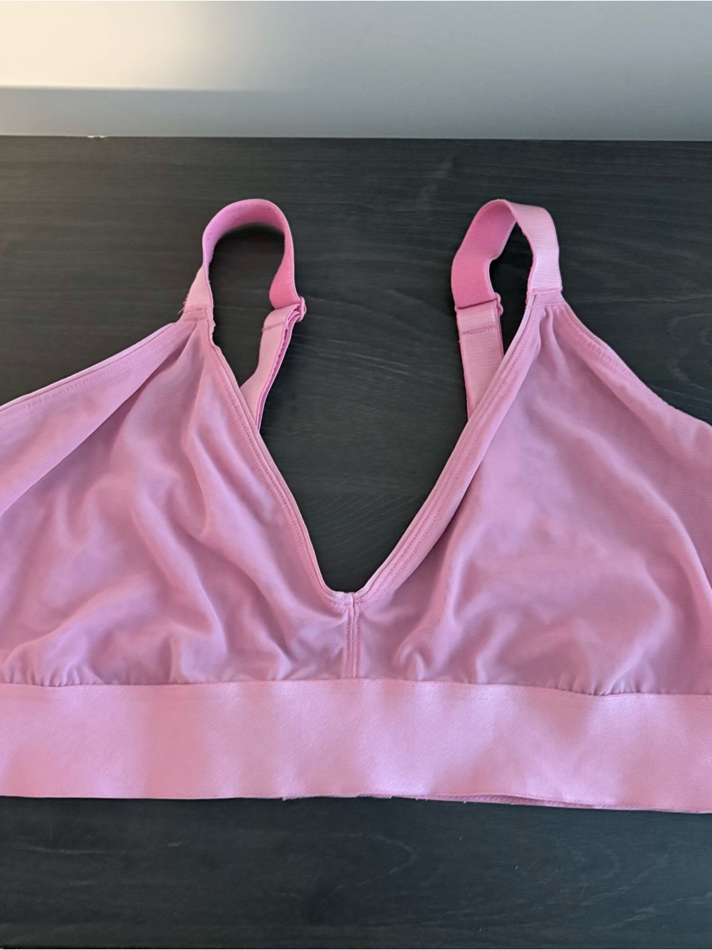 Pink Wireless V-Neck Bralette - Women Intimates & Sleepwear